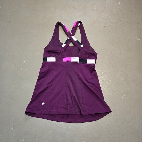 Lululemon Stuff your‎ Bra Tank II in Plum Raspberry Glo Light Women’s Size 6 - Picture 6 of 6